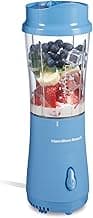 Hamilton Beach Portable Blender for Shakes and Smoothies, 14 Oz BPA Free Travel Cup & Lid, Durable Stainless Steel Blades, Personal Smoothi...